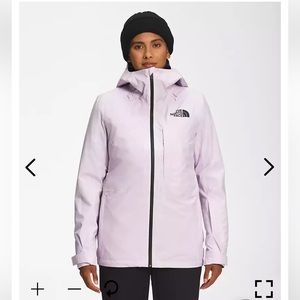 North face triclimate ski jacket, purple